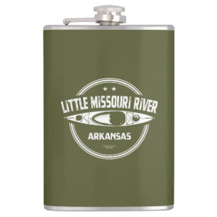 Little Missouri River Arkansas Kayaking Hip Flask