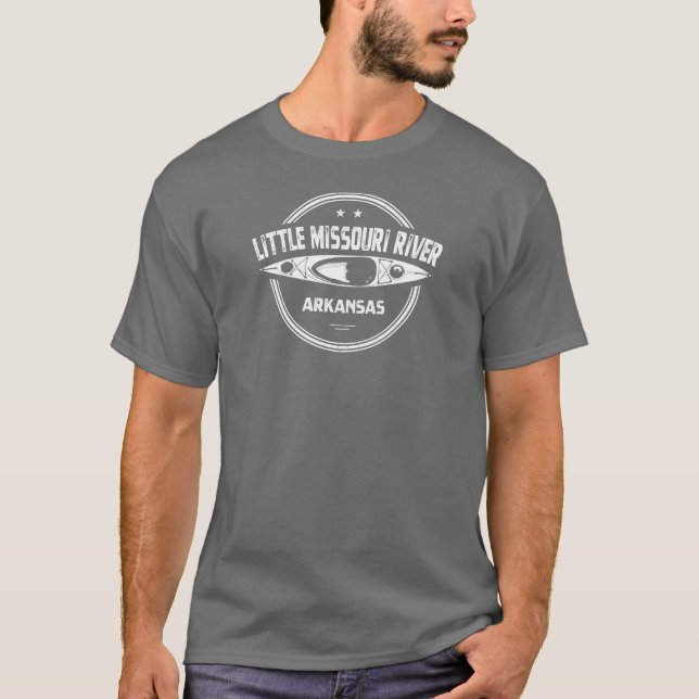 Little Missouri River Arkansas Kayaking T-Shirt (Front)
