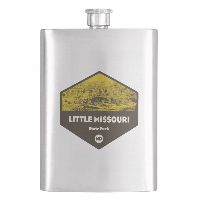Little Missouri State Park North Dakota Hip Flask (Front)