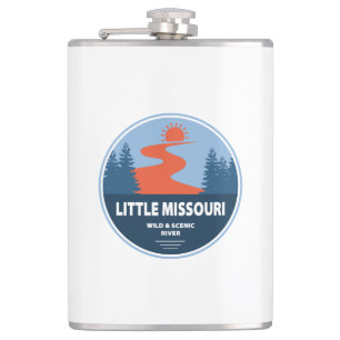 Little Missouri Wild And Scenic River Arkansas Hip Flask
