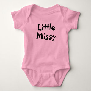 Little Missy baby girl outfit Bodysuit