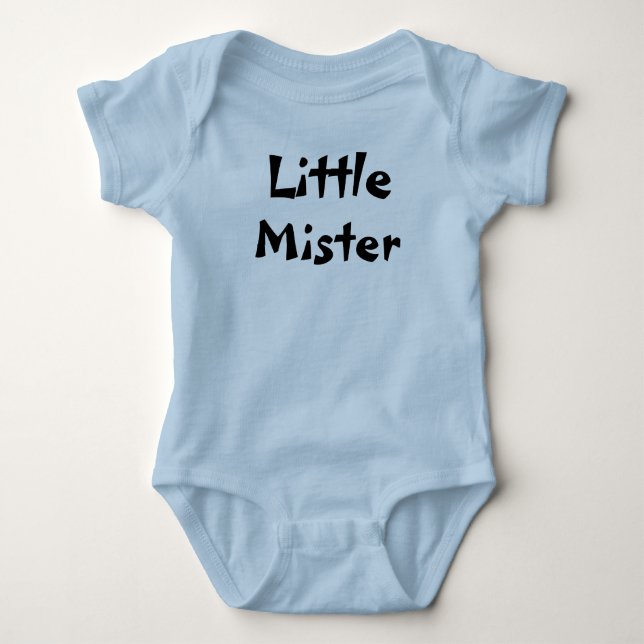 Little Mister baby boy outfit. Bodysuit (Front)