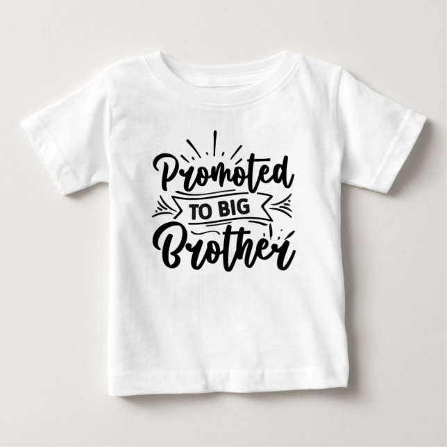 "Little Mister Big Brother: Embracing the New Role Baby T-Shirt (Front)