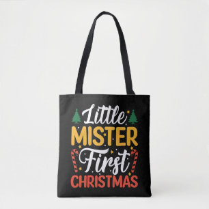 Little Mister First Christmas - Funny Christmas Tote Bag