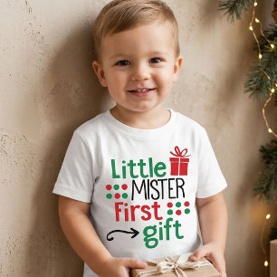 Little Mister First Gift Christmas T-Shirt