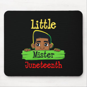 Little Mister Juneteenth Brown Skin King Boys Kids Mouse Pad