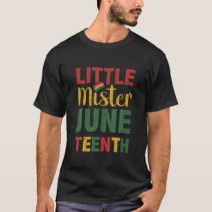 Little Mister Juneteenth Celebrating African T-Shirt