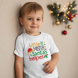 Little Mister Santa's Helper Christmas T-Shirt
