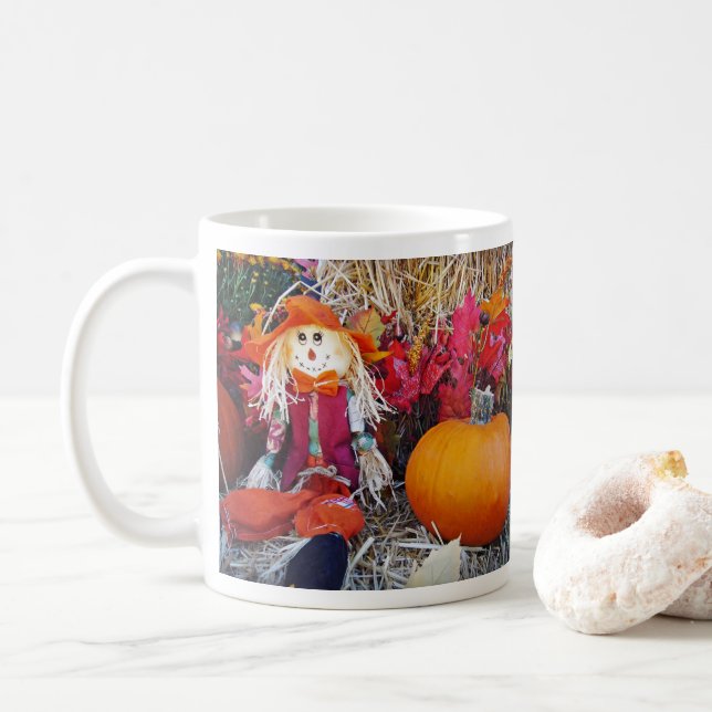 Little Mister Scarecrow Coffee Mug (With Donut)