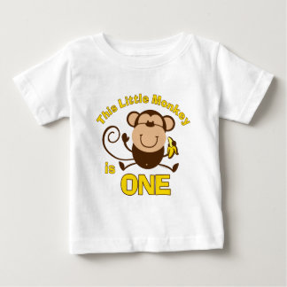 Little Monkey 1st Birthday Boy Infant T-shirt
