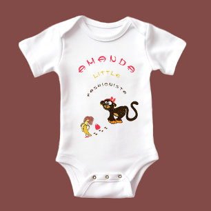 Little monkey baby bodysuit