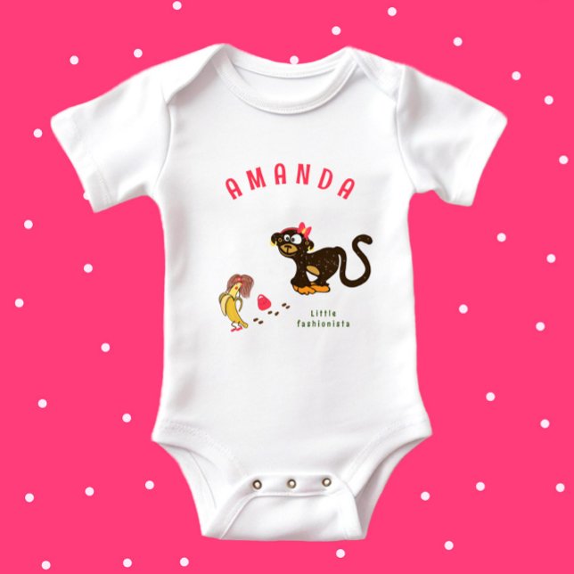 Little monkey baby bodysuit (Creator Uploaded)