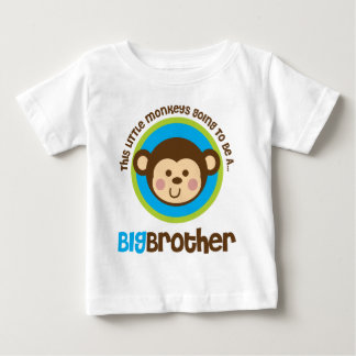 Little Monkey Going To Be A Big Brother Baby T-Shirt