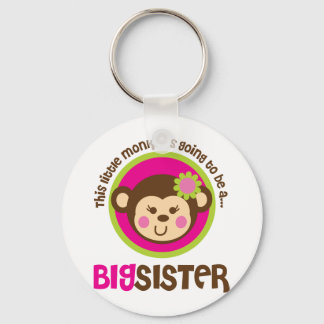 Little Monkey Going To Be A Big Sister Key Ring
