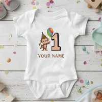 Little Monkey Kids 1st Birthday Personalised 
