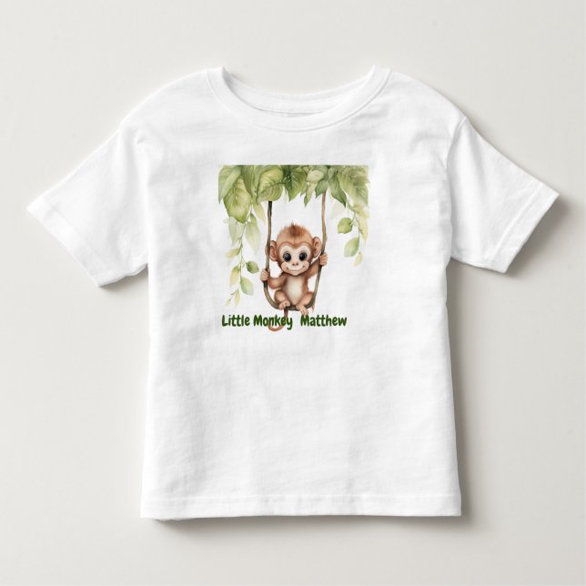 Little Monkey Toddler T Shirt (Front)