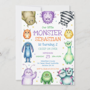 Little Monster Birthday Invitation