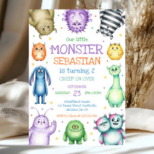 Little Monster Birthday Invitation