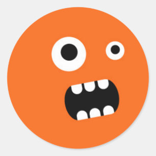 Little Monster Classic Round Sticker