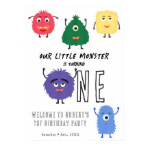 Little Monster First Birthday Party
