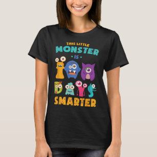 Little Monster Is 100 Days Smarter School Kids Lea T-Shirt