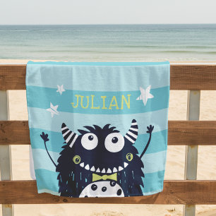 Little Monster Personalised Beach Towel