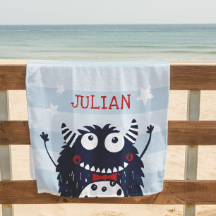 Little Monster Personalised Beach Towel
