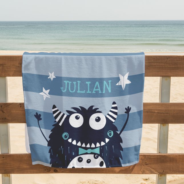 Little Monster Personalised Beach Towel (Creator Uploaded)