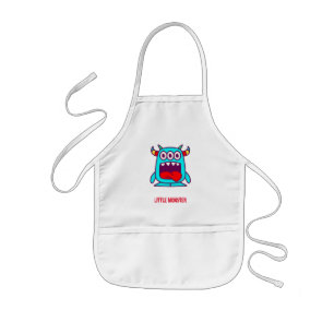 Little Monster (personalizable text) Kids Apron