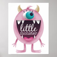 Little Monster Pink Girls Room