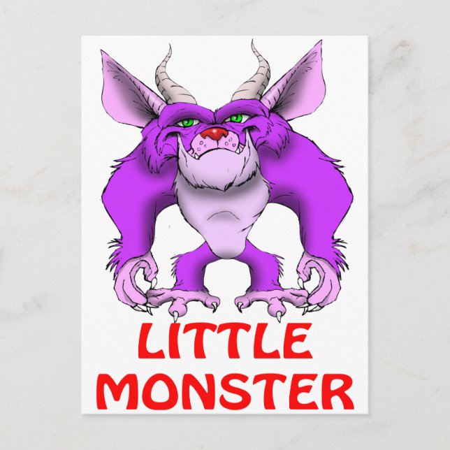little monster postcard (Front)