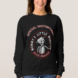 Little Monster Social Distortion Skull Drink Wine Sweatshirt