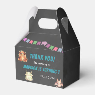 Little Monster Themed Birthday Party Favour Box