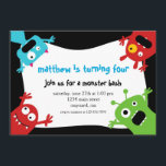 Little Monsters Birthday Invitation<br><div class="desc">2011 | Shop Ever After™
Your Everything Shop

© Baby Star Design</div>