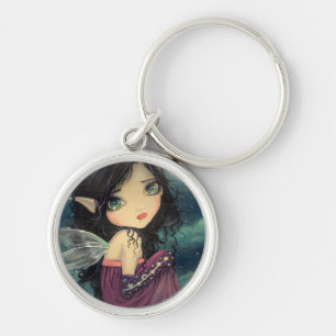 Little Moon Big-Eye Fairy Fantasy Art Key Ring