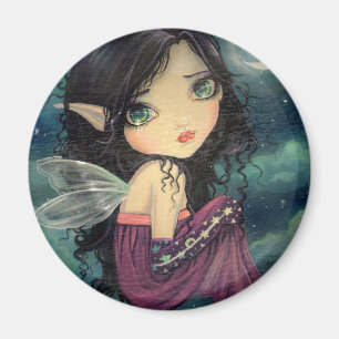 Little Moon Big-Eye Fairy Fantasy Art Magnet