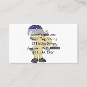 Little Moose Wizard doing magic   choose back colo Business Card