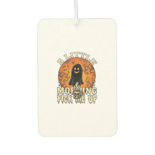 Little Morning Pick Me Up Halloween Ghost Skull Mu Car Air Freshener