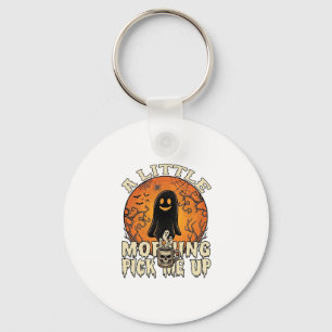 Little Morning Pick Me Up Halloween Ghost Skull Mu Key Ring
