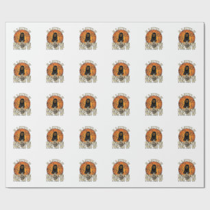 Little Morning Pick Me Up Halloween Ghost Skull Mu Wrapping Paper