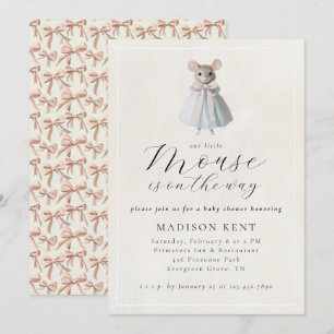 Little Mouse Elegant Whimsical Baby Shower Event Invitation