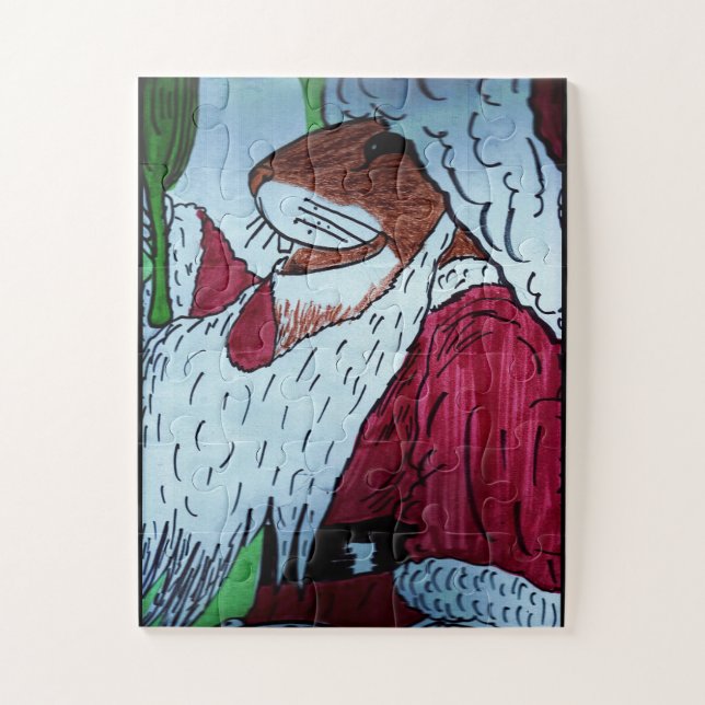 LITTLE MOUSE SANTA Puzzle (Vertical)