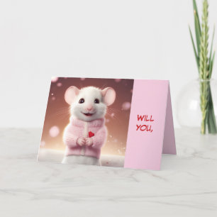 LITTLE MOUSE VALENTINE CARD