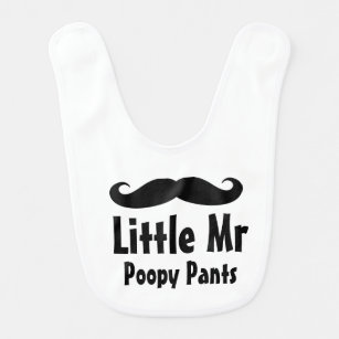 Little mr poopy pants bib   Funny gift for baby