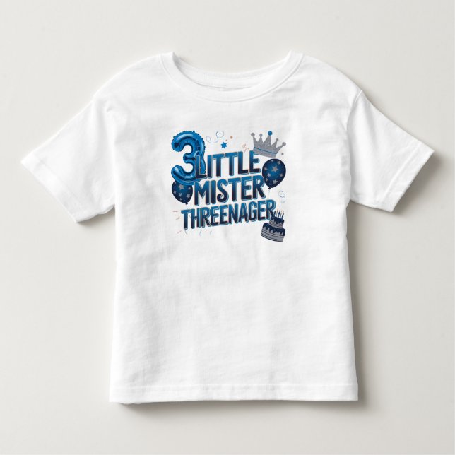 Little Mr. Threenager T-Shirt (Front)