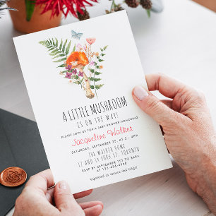 Little Mushroom Baby Shower Invitation