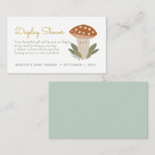 Little mushroom Display Shower Enclosure Card