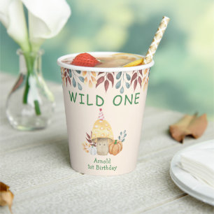 Little Mushroom first Birthday Party Paper Cups