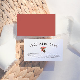 Little Mushroom   Woodland Baby Shower Enclosure Card