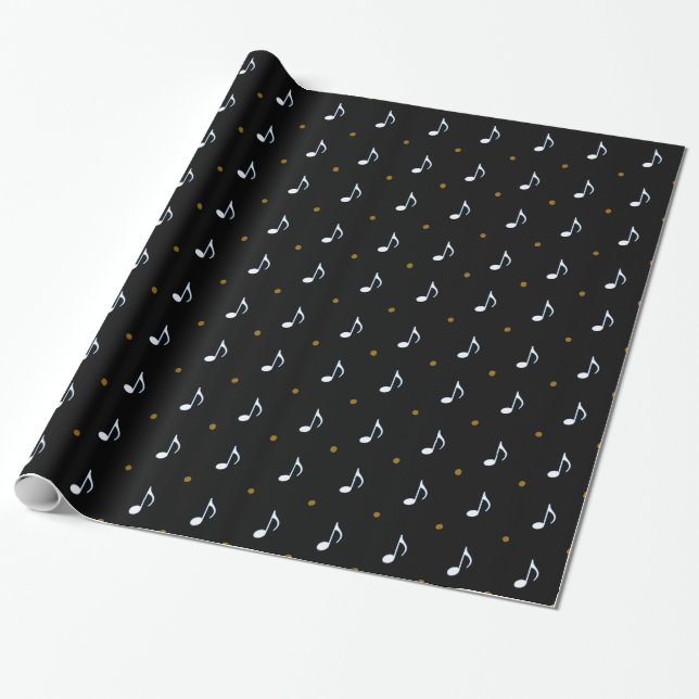 little musical notes wrapping paper (Unrolled)